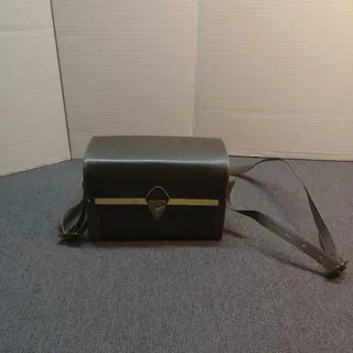 Photo of Vintage Kodak Instamatic 104 Camera Case Brown Leather Shoulder Bag