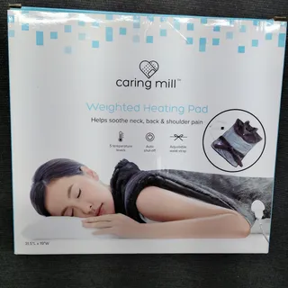 Photo of Caring Mill Weighted Heating Pad Neck Back Shoulder 5 Heat Levels
