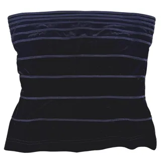 Photo of Tadashi Womens Velvet Strapless Top Small Black Y2K Glam Hollywood Party Evening