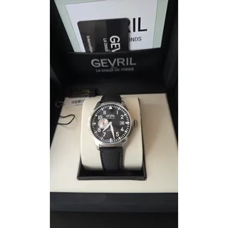 Photo of Gevril 43512 Vaughn Pilot Subdial Men's Automatic Watch SWISS MADE - NEW & RARE