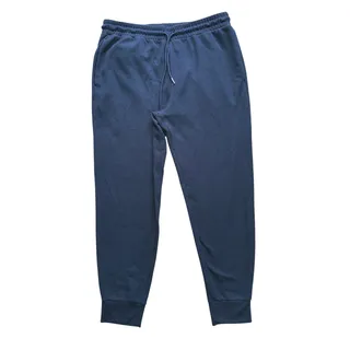 Photo of Theory Mens Waffle Knit Jogger Sweatpants Large Black Drawstring Lounge Comfort