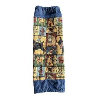 Photo of VTG Tapestry Plastic Bag Holder Tote Bag "Faithful Companion" Scotty Dog Print