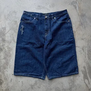 Photo of Y2K Sean John Denim Jorts Men’s 36 Dark Wash Baggy Streetwear