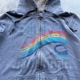 Photo of Vintage Y2K Billabong Sherpa Lined Hoodie Women’s XL with Thumbholes