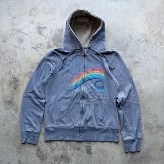 Photo of Vintage Y2K Billabong Sherpa Lined Hoodie Women’s XL with Thumbholes