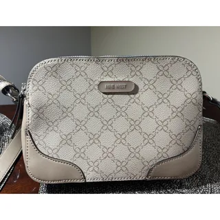 Photo of Nine West Crossbody Bag Desert Beige With 2 Zipper Compartments