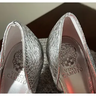 Photo of Vince Camuto 4 In. Silver Patterned Stiletto Heels
