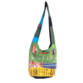 Photo of Frestyler Large Multicolor Bohemian Style Hobo Crossbody Slacker Bag