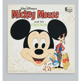 Photo of 1968 Disneyland Records Mickey Mouse And His Friends 12" Vinyl LP DQ-1321 Rare