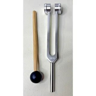 Photo of "128Hz Healing Tuning Fork with Silicone Hammer Sound Therapy Musical Instrument