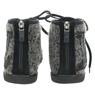 Photo of Louis Vuitton Wool Canvas High Cut Sneakers Black