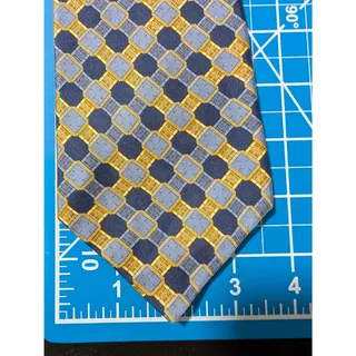 Photo of Highly Sought After Vintage Piaget 100% Silk Men's Blue Tie With Multicolor Designs