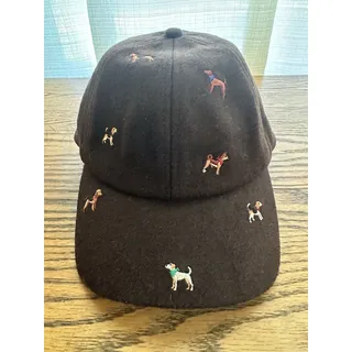 Photo of Zara Wool Blend Cap W/Dog Embroidery NEW W/TAGS Size S/M