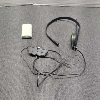 Photo of Xbox 360 Wired Headset & Rechargeable Battery Pack OEM Untested