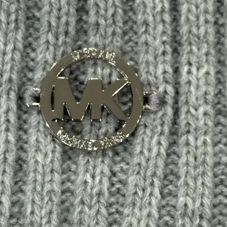Photo of NWOT Michael Kors Pom-pom Knit Beanie Women's Hat In Grey One Size