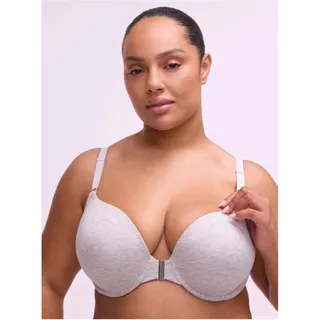 Photo of Torrid Heathered Gray Perfect Coverage Push-Up Front Close Bra