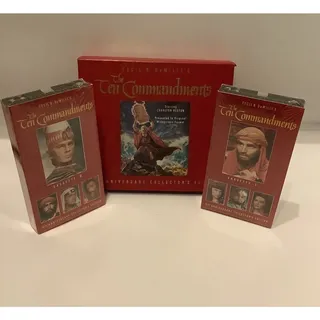 Photo of The Ten Commandments 1991 35th Anniversary 2 VHS Tape Box Set Factory Sealed