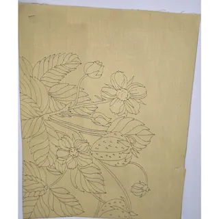 Photo of Strawberry Basket Crewel Creative Stitchery Kit • Vintage Needlecraft Kit