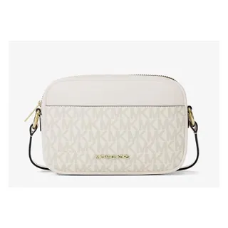 Photo of #051 - Lt Cream Jet Set Travel Small Signature Logo Camera Crossbody Bag