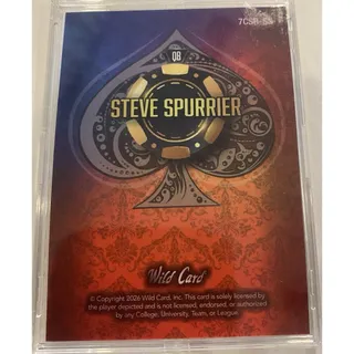 Photo of Wild Card 2026 Card Studs Steve Spurrier Florida Gators #7CSR-SS 1/1