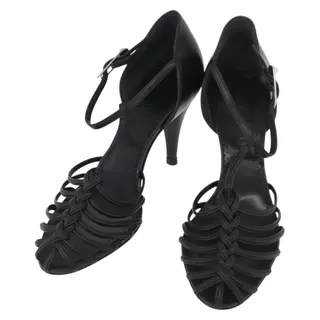 Photo of Chanel Leather Pumps High Heels 35 1 2 Black