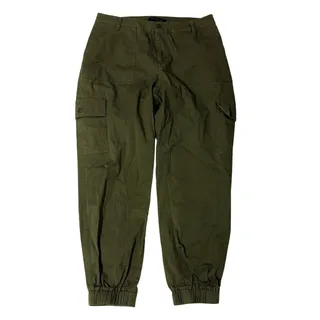 Photo of Ashley Stewart Cargo Jogger Pants, Olive Green, Size 12