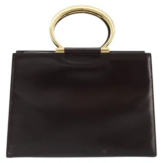 Photo of Celine Leather Classic Box Handbag Brown