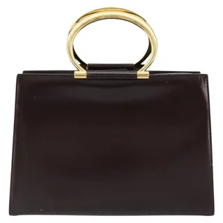 Photo of Celine Leather Classic Box Handbag Brown