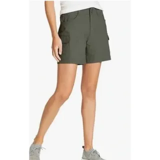 Photo of Women's Eddie Bauer Summer Trail Shorts, Olive Green, Size 14