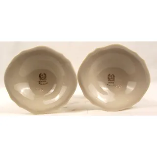 Photo of VTG Lenox Symphony Candlestick Holders Ivory Porcelain 24K Gold Trim USA Pair