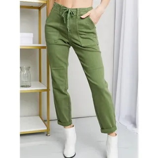 Photo of Judy Blue Jessie Drawstring Utility Pants, Olive Green, Size 11/30