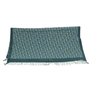 Photo of Dior Kneeling Trotter Wool Blanket Green