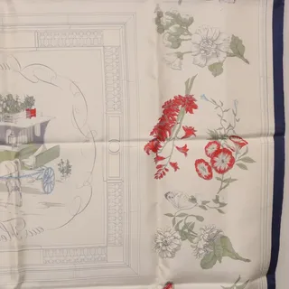 Photo of Hermes Silk Carre 90 Scarf Blue