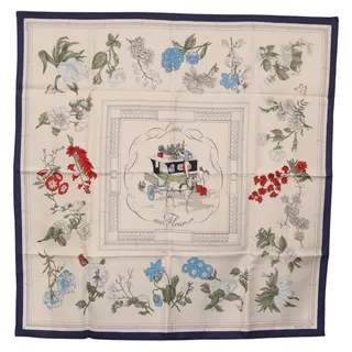 Photo of Hermes Silk Carre 90 Scarf Blue