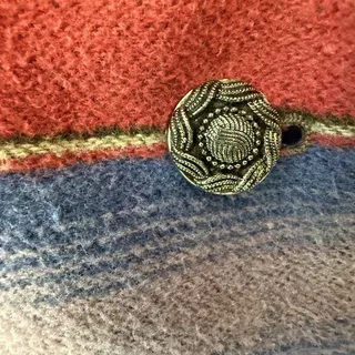 Photo of Vintage Arizona Jean Company Southwestern Serape Stripe Wool Blend Blazer Large