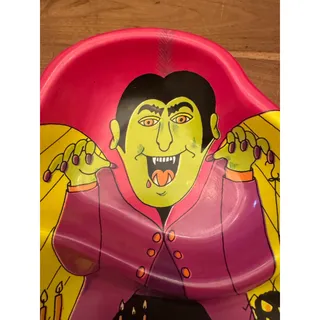 Photo of Vintage Halloween Dracula Serving Tray Bright