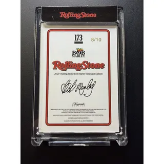 Photo of 🔥 2025 Bob Marley Rolling Stone Keepsake #173 Red Cracked Ice 8/10🔥