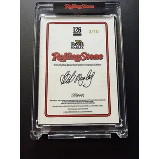 Photo of 3/10 Rolling Stone Bob Marley 2025 Keepsake #126 ALPHA FOIL SP RARE 🚨🚨