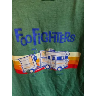 Photo of Foo Fighters Green Graphic T-Shirt Size Small