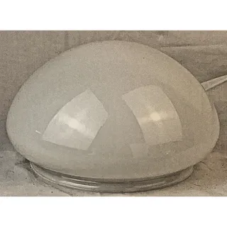 Photo of Vintage White Opaline Glass Mushroom Lamp Shade Replacement 5.75 " Fitter