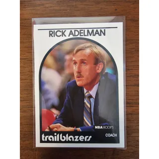 Photo of Rick Adelman 1989-1990 NBA Hoops #291 - Portland Trail Blazers - Fresh Pull