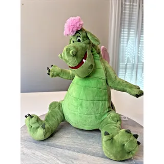 Photo of Vintage Disney Pete’s Dragon Elliott Green Dragon Plush Stuffed Animal Large