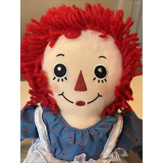 Photo of Vintage Raggedy Ann Plush Doll Classic Red Yarn Hair Stuffed Toy