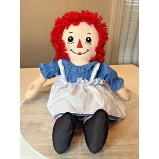 Photo of Vintage Raggedy Ann Plush Doll Classic Red Yarn Hair Stuffed Toy