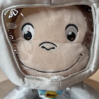 Photo of Curious George Animated Astronaut Space Plush Stuffed Animal