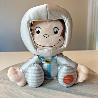 Photo of Curious George Animated Astronaut Space Plush Stuffed Animal