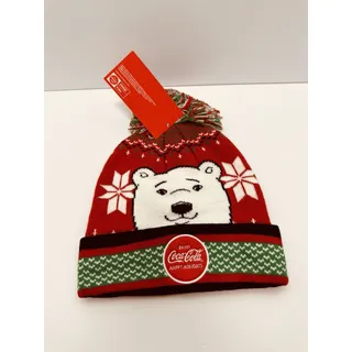 Photo of Coca-cola Polar Bear Happy Holidays Pom Beanie Toboggan Hat