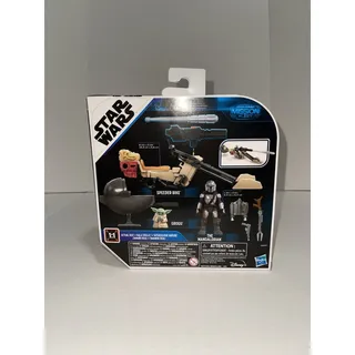 Photo of Star Wars Mission Fleet The Mandalorian Speeder Bike Vehicle Figures Hasbro Toys