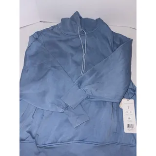 Photo of Harmony Balance Hoodie Womens Small Blue Oversized Pullover Pockets