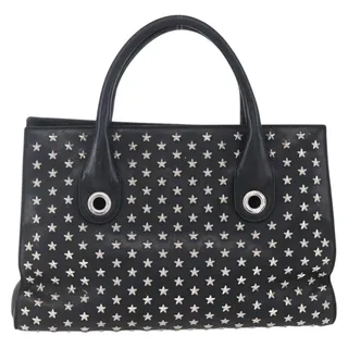 Photo of Jimmy Choo Leather Studs Handbag Black